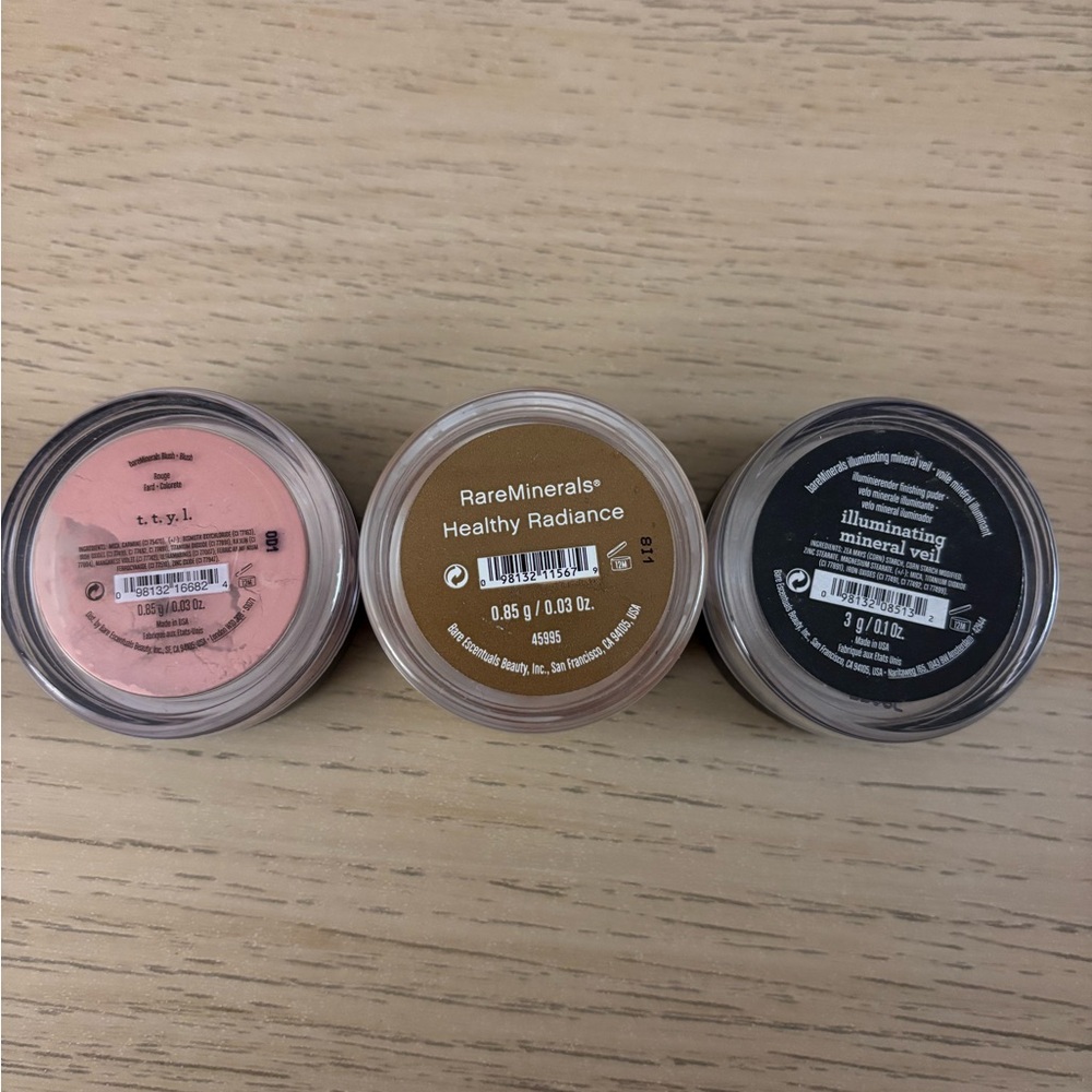 NEW bareMinerals Blush and Veil Trio - ttyl, healthy radiance, mineral veil